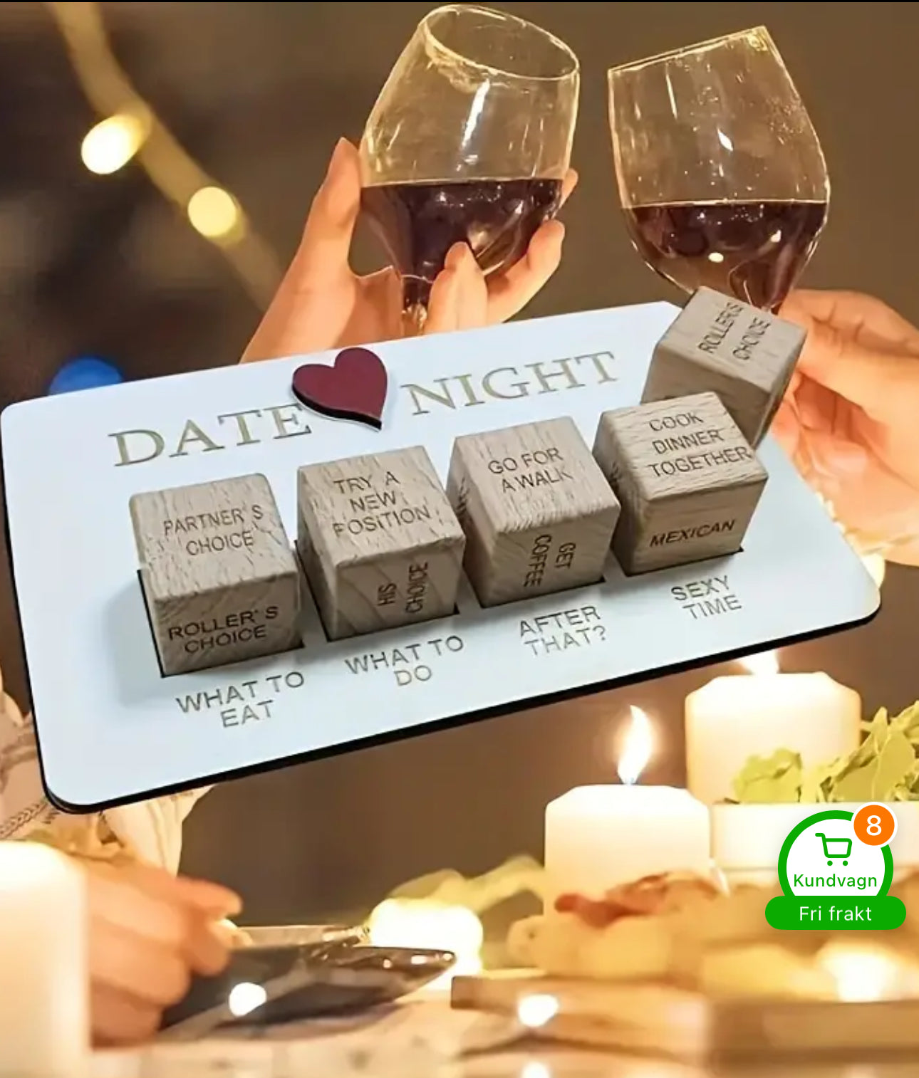 🎲 

Date Night Tärningsspel – låt kvällen avgöra