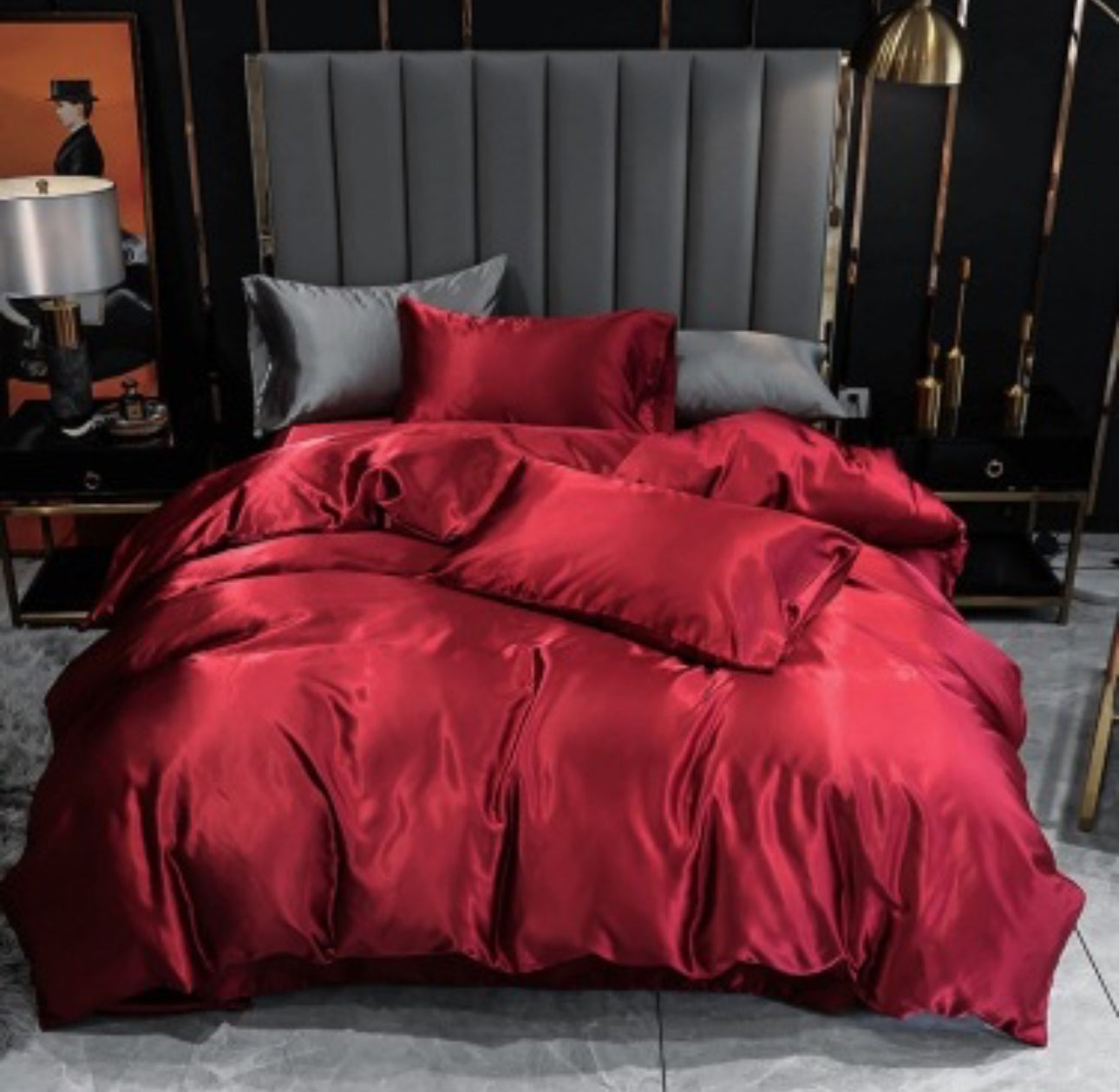 🛏️ Sovrumsdröm i satin  Lyxigt påslakanset för kvällar med känsla