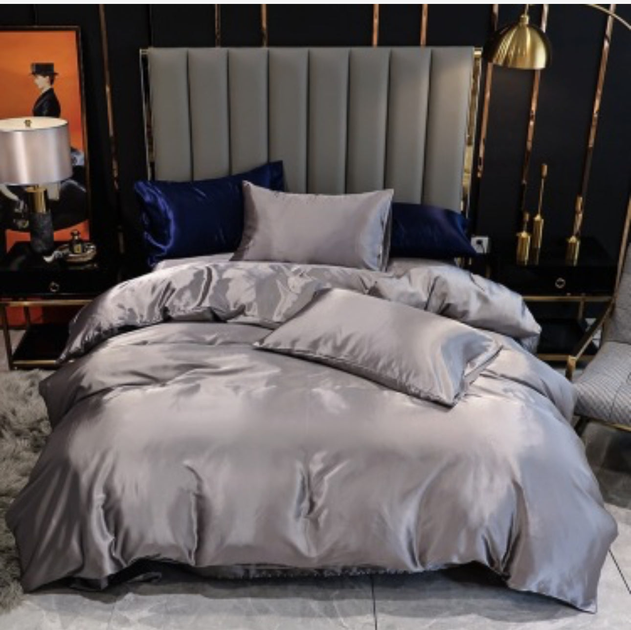 🛏️ Sovrumsdröm i satin  Lyxigt påslakanset för kvällar med känsla